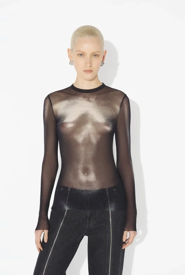 De zilveren Body Dust-top De zilveren Body Dust-top